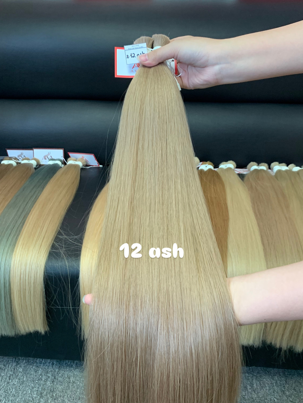 AVAHAIR - BULK HAIR EXTENSIONS- COLOR  12ASH - VIETNAMESE LUXURY HAIR
