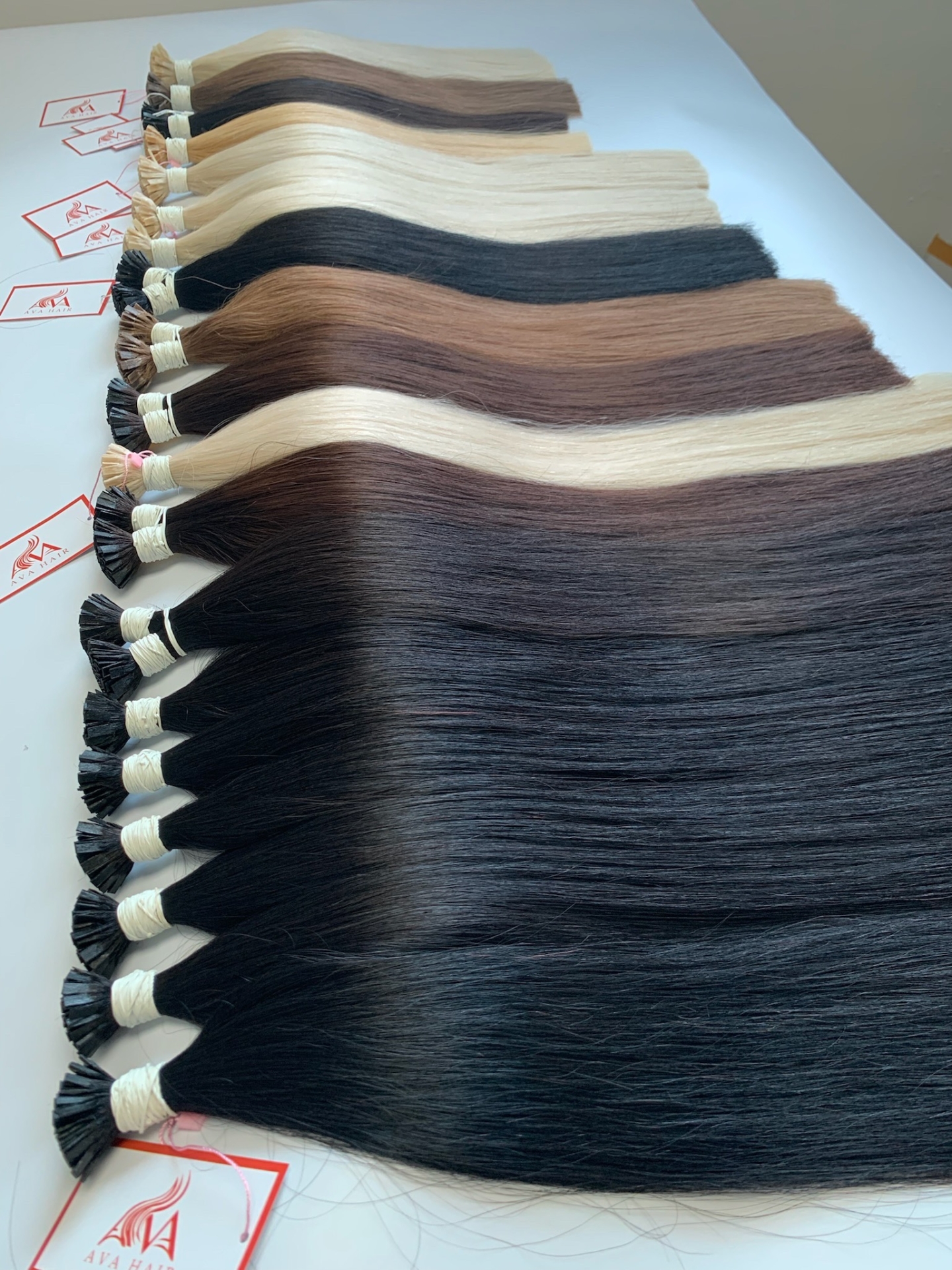 AVA KERATIN FLAT-TIP - VIETNAMESE HUMAN HAIR LONG HAIR COLOR KERATIN HAIR EXTENSIONS FOR WOMEN