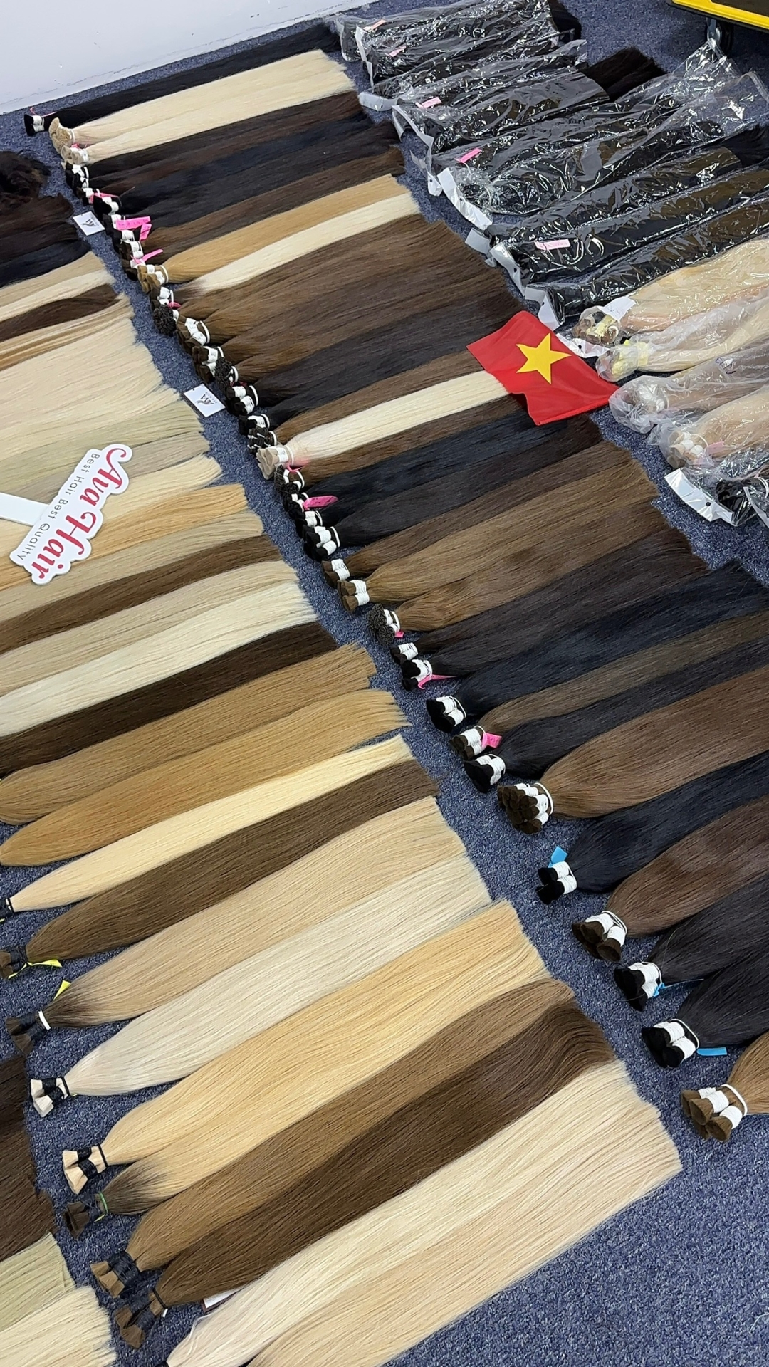 NEW STOCK – BULK HAIR EXTENSIONS FROM NATURAL TO BLONDE