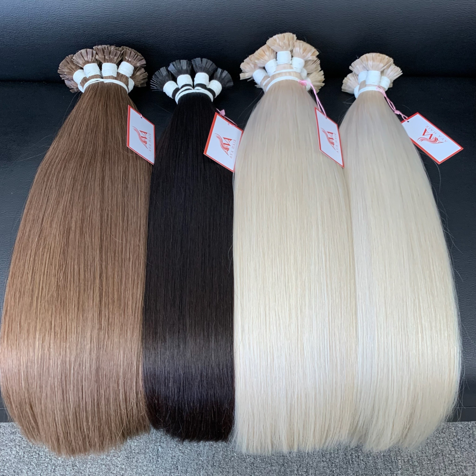 AVA BEST KERATIN FLAT-TIP - VIETNAMESE HUMAN HAIR LONG HAIR LIGHT COLOR KERATIN HAIR EXTENSIONS FOR WOMEN