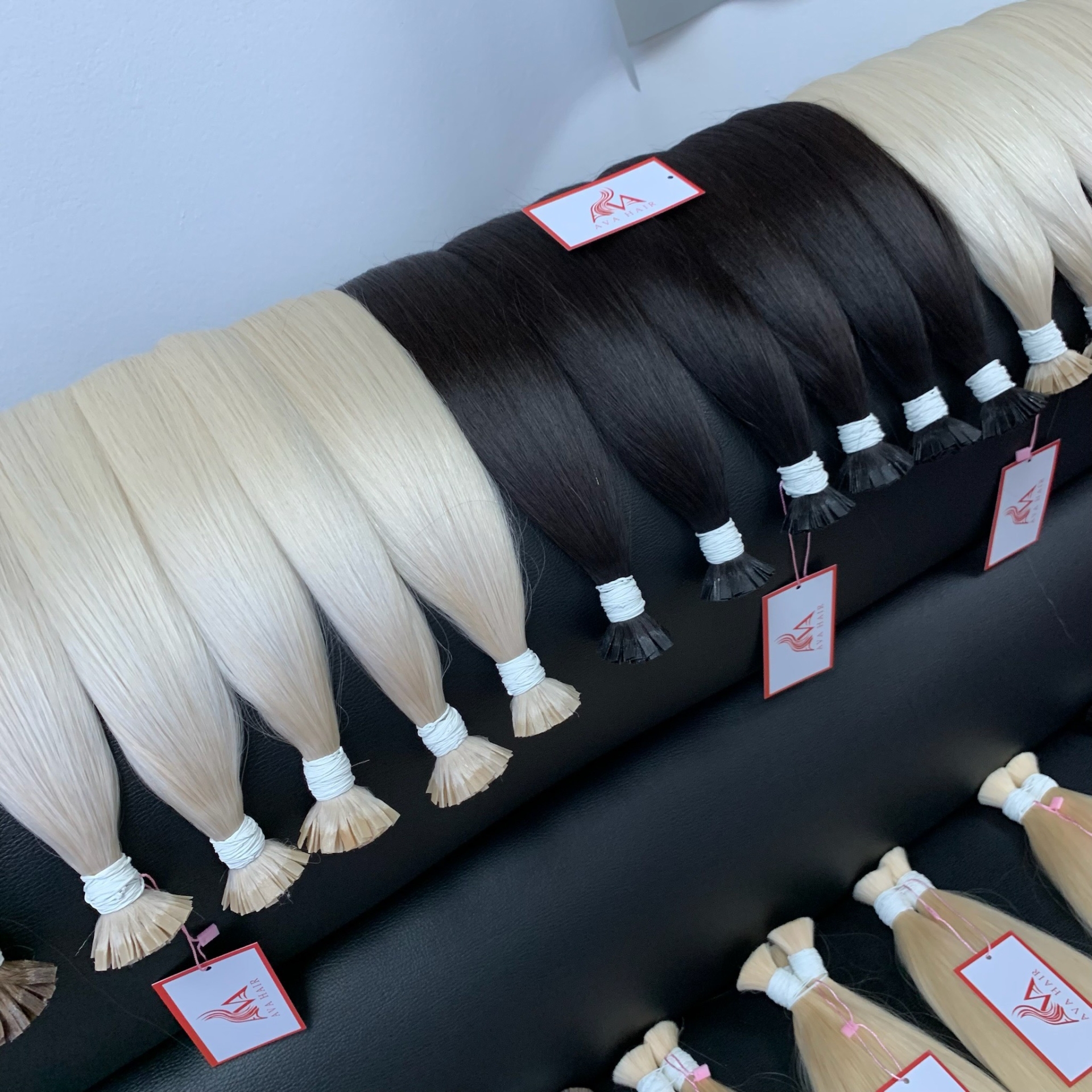 AVA LUXURY KERATIN FLAT-TIP - VIETNAMESE HUMAN HAIR LONG HAIR LIGHT COLOR KERATIN HAIR EXTENSIONS FOR WOMEN