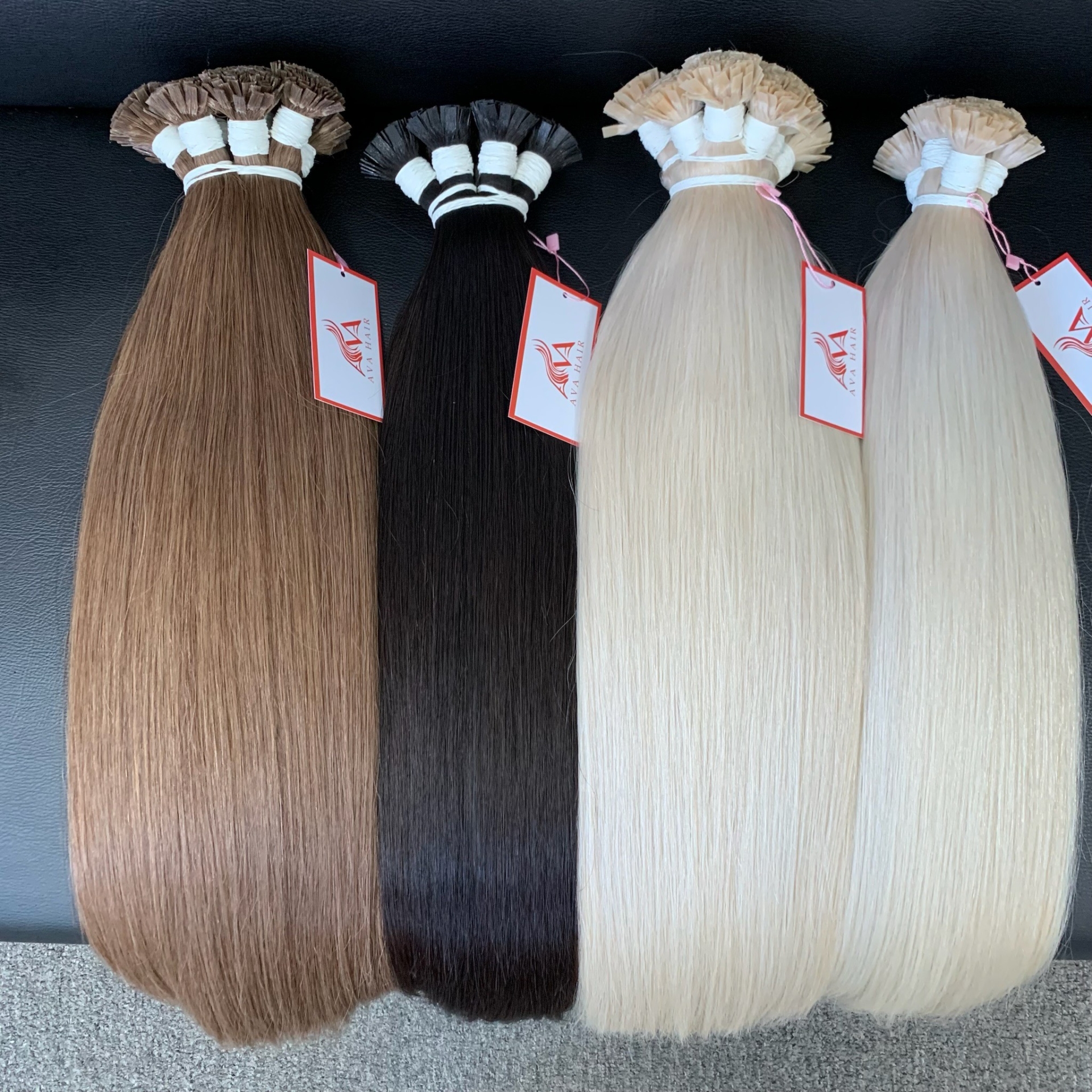 AVA BEST KERATIN FLAT-TIP - VIETNAMESE HUMAN HAIR LONG HAIR LIGHT COLOR KERATIN HAIR EXTENSIONS FOR WOMEN