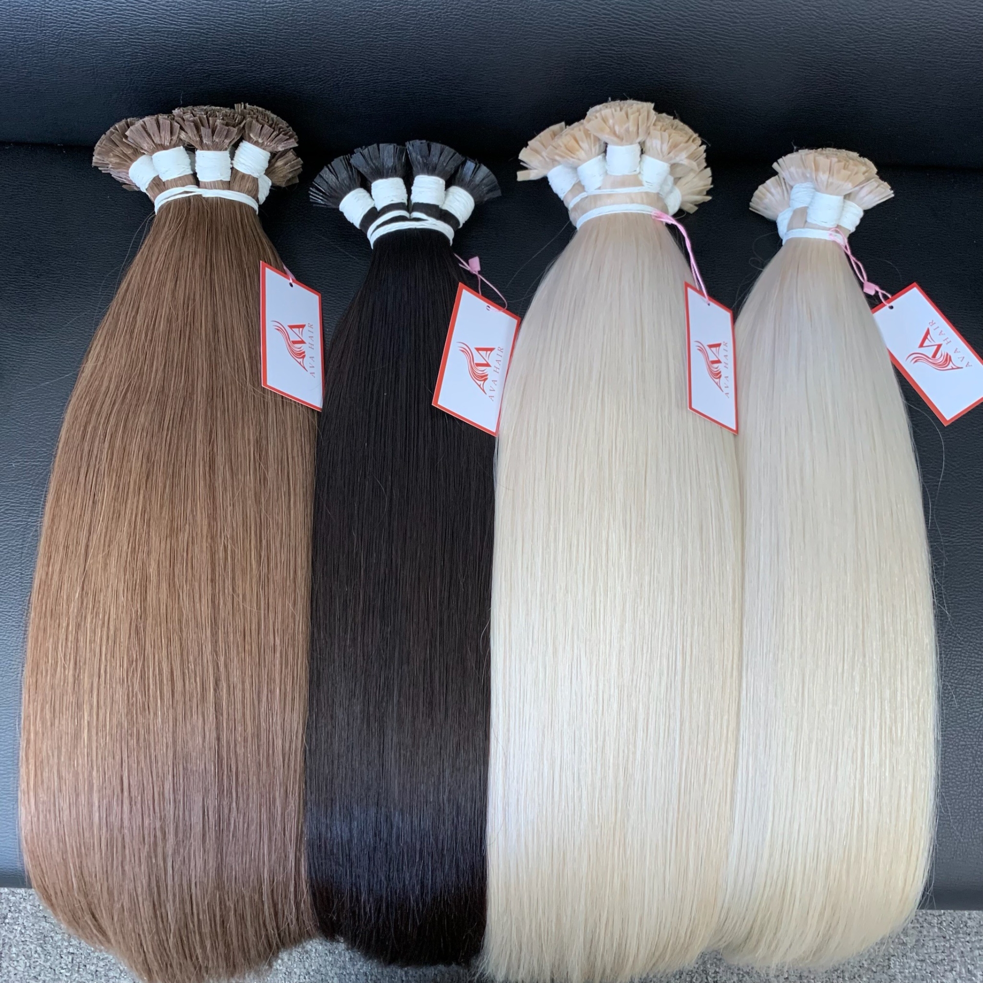 AVA BEST KERATIN FLAT-TIP - VIETNAMESE HUMAN HAIR LONG HAIR LIGHT COLOR KERATIN HAIR EXTENSIONS FOR WOMEN