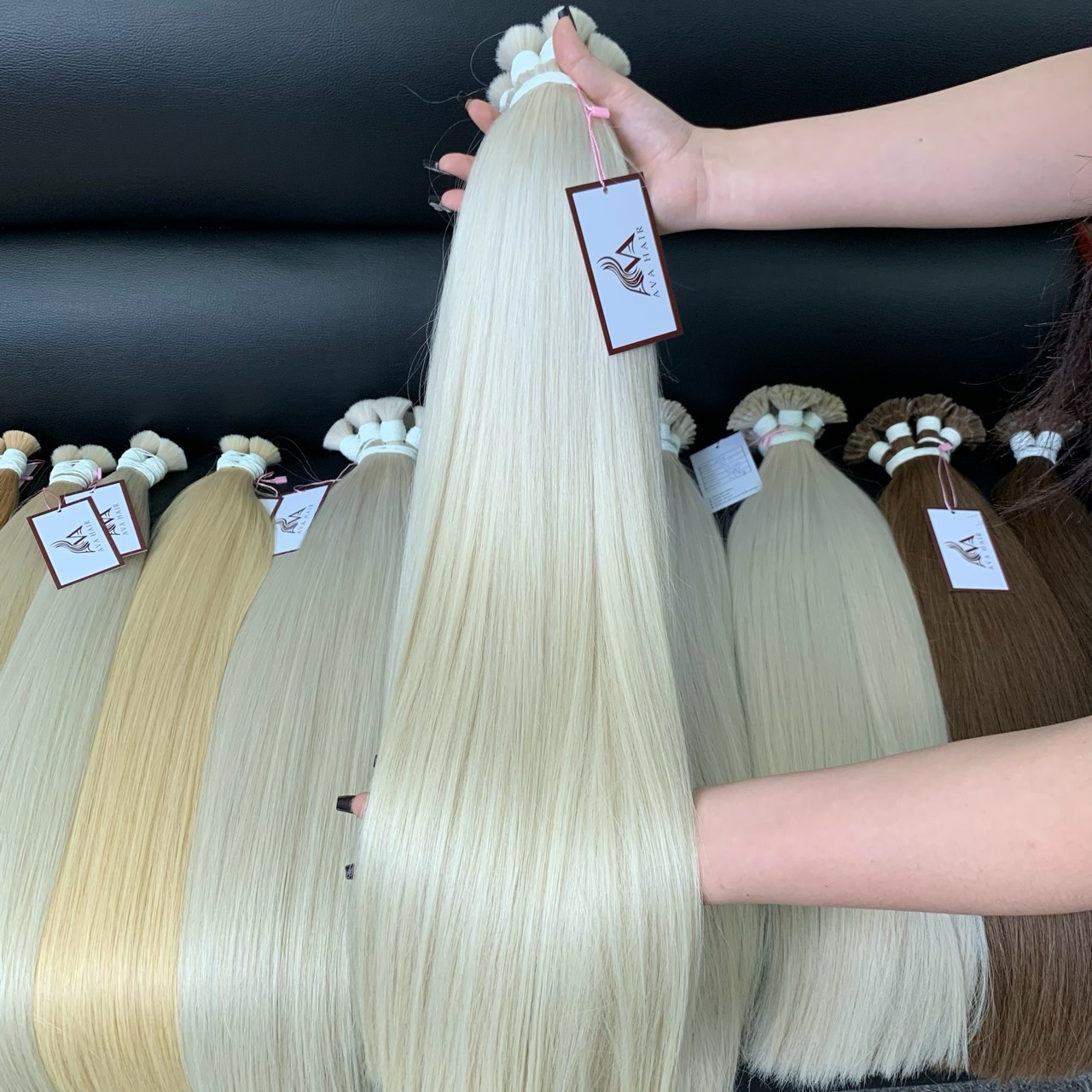 AVA HAIR - NEW BLONDE HAIR COLOR - VIETNAMESE LUXURY BULK HAIR EXTENSION