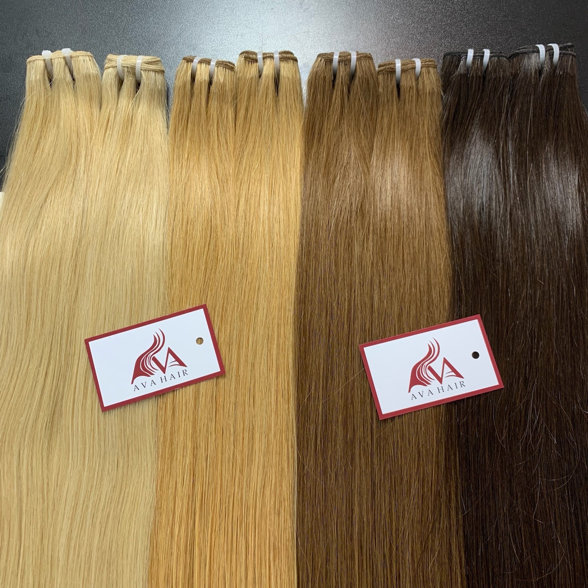 AVA HAIR - COLOR #1 - VIETNAMESE LUXURY WEFT HAIR EXTENSION