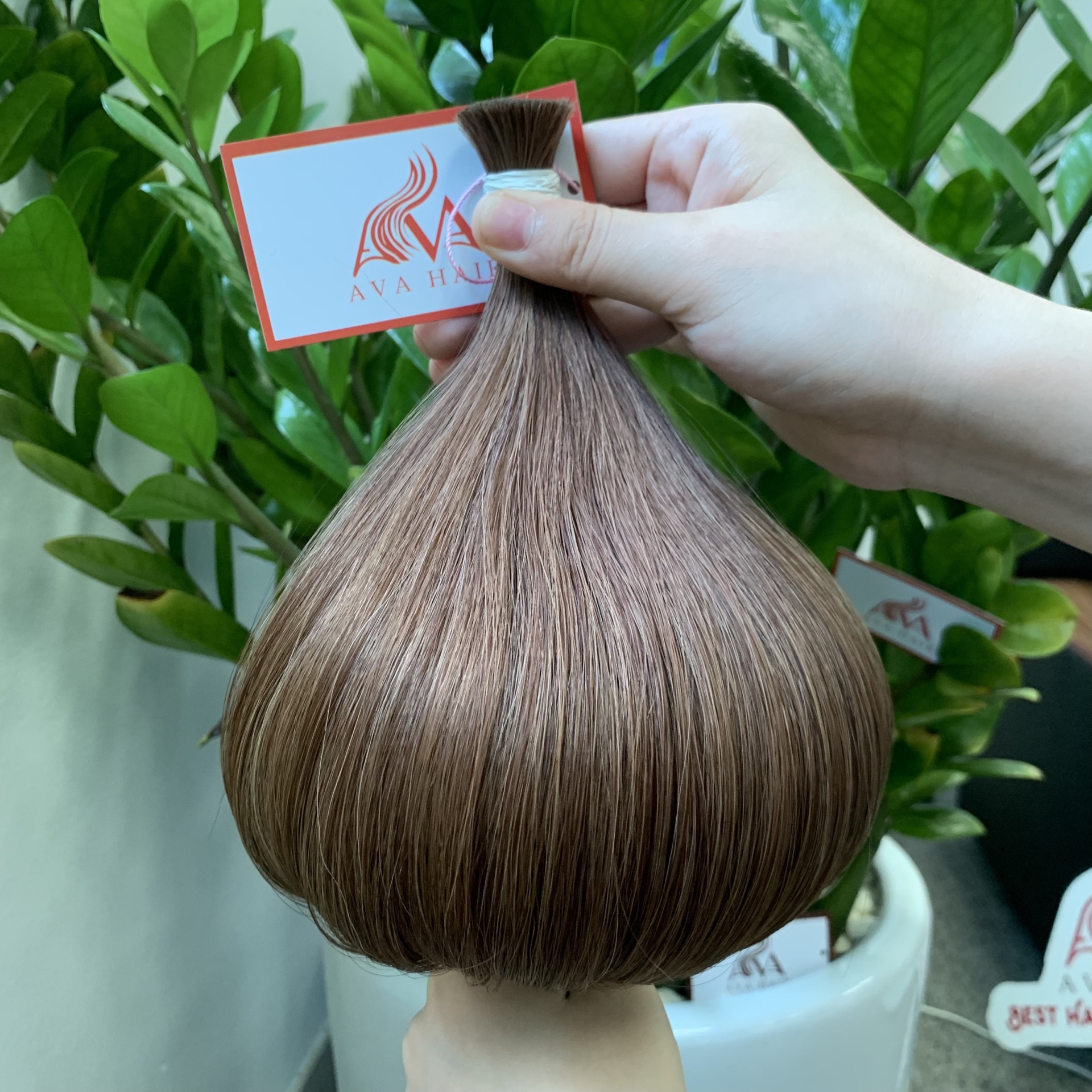 AVA HAIR - COLOR #4 - VIETNAMESE LUXURY BULK HAIR EXTENSION