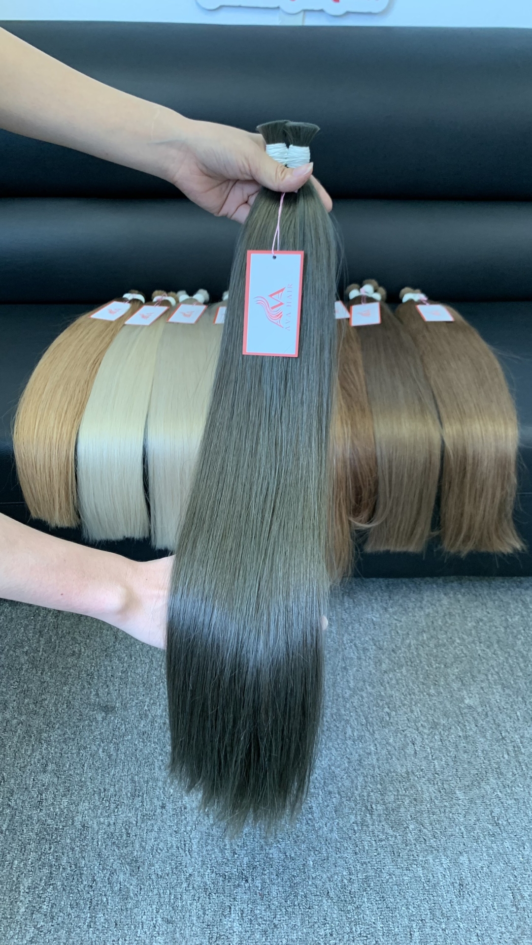 Bulk Hair - Color #66 AVAHAIR LUXURY BULK HAIR VIETNAMESE HUMAN HAIR LONG HAIR NICE COLOR BULK HAIR EXTENSIONS