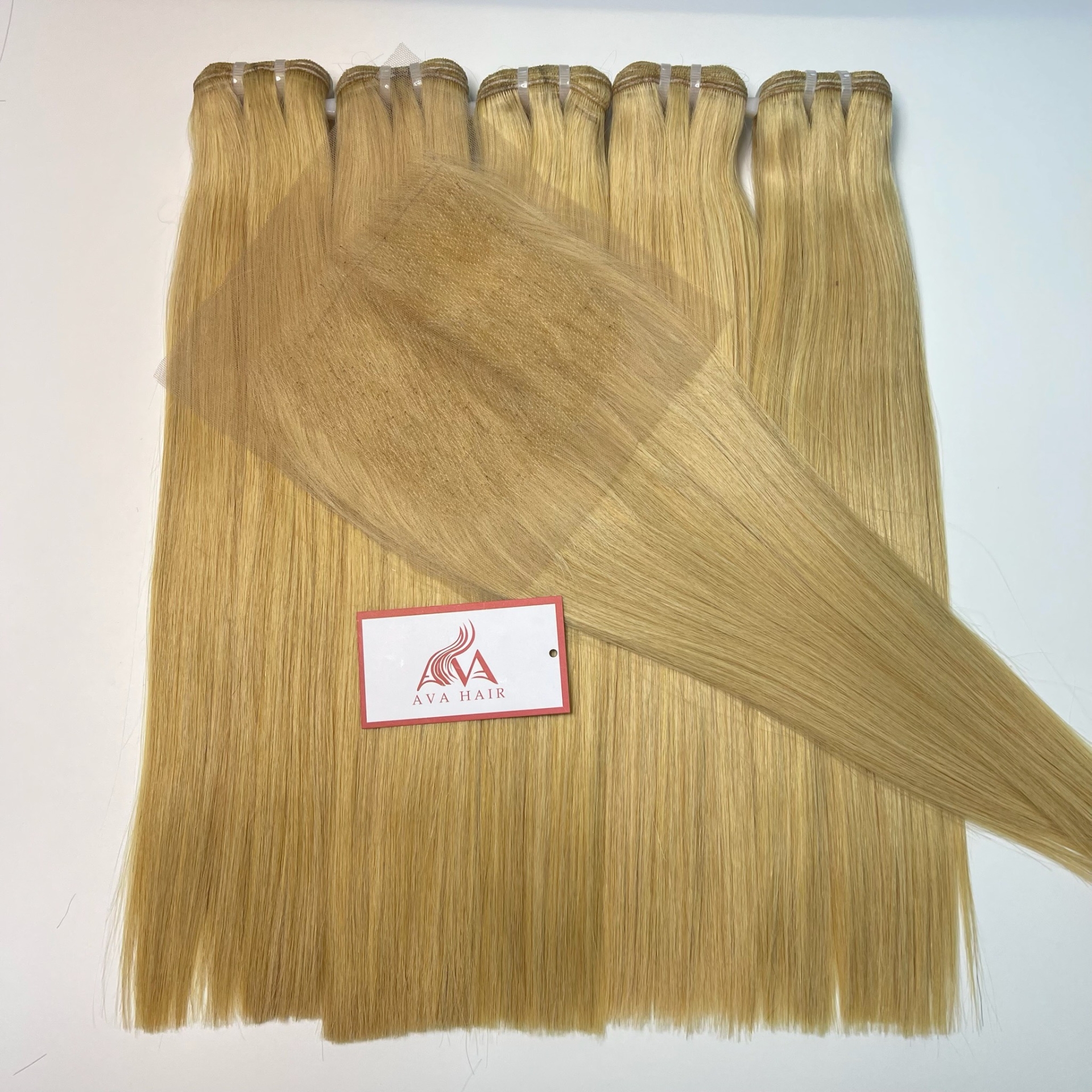 AVA HAIR - COLOR BLONDE - VIETNAMESE LUXURY WEFT HAIR EXTENSION