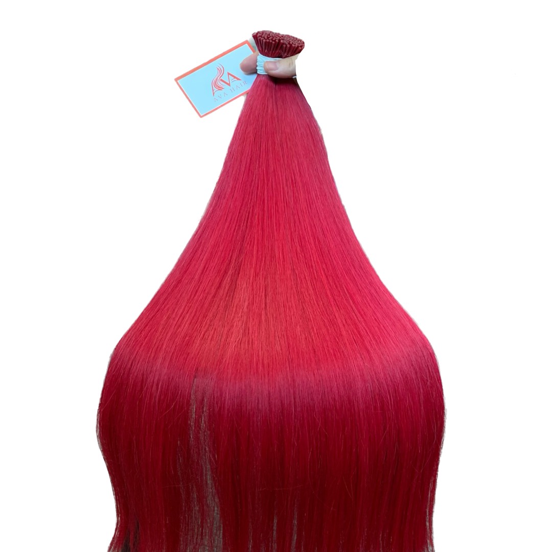 AVAHAIR - Keratin I-Tip Red Color - Vietnamese Luxury Human Hair