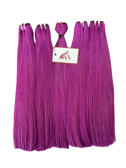 Vietnamese purple bone straight weft hair extension