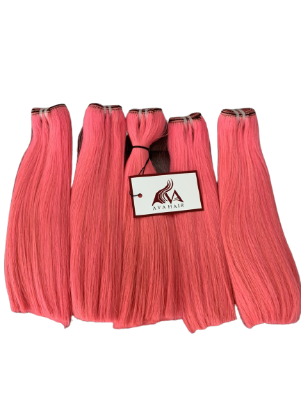 Vietnamese pink bone straight weft hair extension