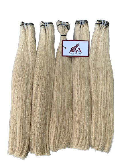 Vietnamese blonde bone straight weft hair extension