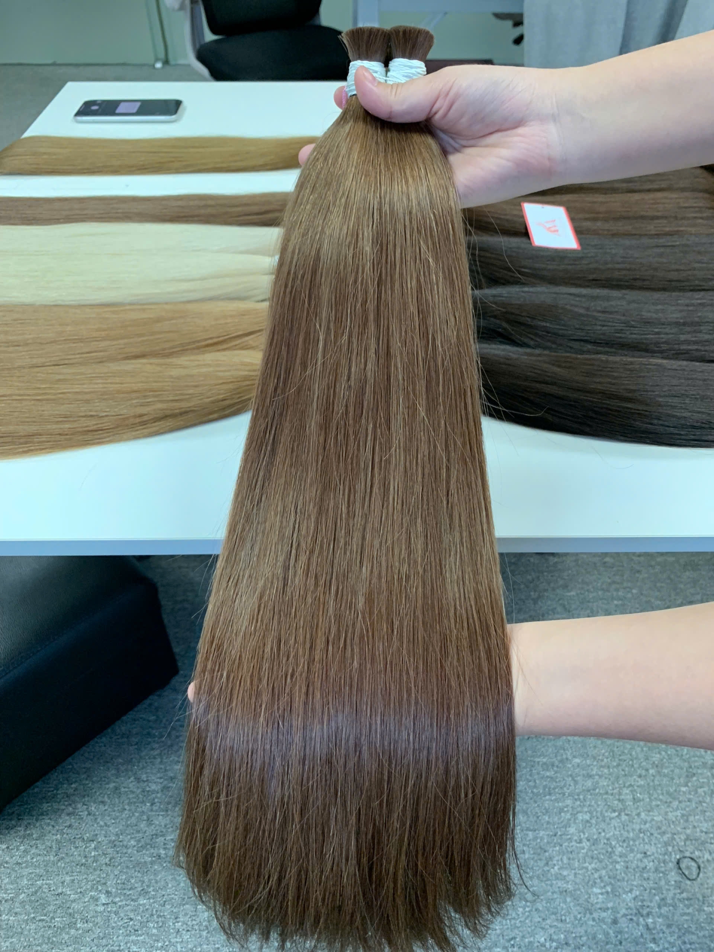 AVAHAIR - BULK HAIR EXTENSIONS- COLOR: 6.1 - VIETNAMESE LUXURY HAIR