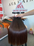 AVA HAIR - OMBRE COLOR BLACK / DARK BROWN - VIETNAMESE LUXURY WEFT HAIR EXTENSION