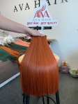 AVA HAIR - COLOR ORANGE  - VIETNAMESE LUXURY WEFT HAIR EXTENSION