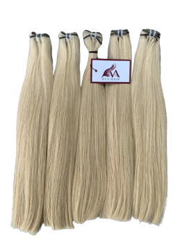 Vietnamese blonde bone straight weft hair extension