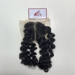 Burmese Curly Black Lace Closure